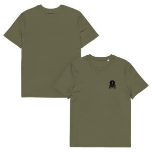 T-shirt Acquario - Verde - Beige - Logo nero