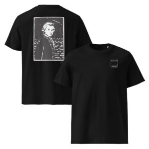 T-shirt bianca-Masada Classica - Mozart - Black
