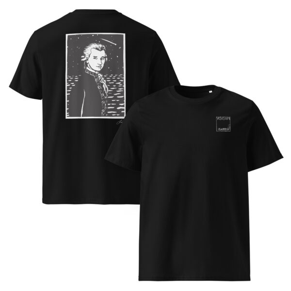 T-shirt bianca-Masada Classica - Mozart - Black